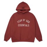 FOG ICON American high street fashion brand, fleece-lined casual couple's heavy-weight hooded sweatshirt for autumn and winter, unisex
