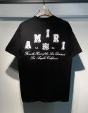 American-style trendy niche high street men's and women's AM1R1 ICON digital print casual round-neck short-sleeve retro loose-fit T-shirt
