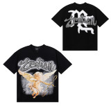 American-style alien print summer round-neck unisex loose casual short-sleeve T-shirt cross-border print short-sleeve collection