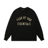 Spring/Summer New FOG ICON Double-Line Letter Print Crew Neck Pullover Short Sleeve Unisex Fleece Hoodie