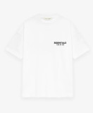 Cross-border American streetwear brand FOG's summer ESSENTIALS letter pattern embossed short-sleeve T-shirt for men and women, featuring high street fashion style.