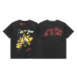 REPRESENT Doberman print washed distressed short-sleeve European and American men's summer heavy-duty trendy brand T-shirt wholesale