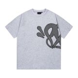 Syna World European and American trendy brand letter print high street hip-hop summer casual trendy short-sleeve T-shirt for men