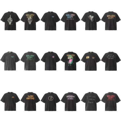 GALLERY DEPTTIDE correct version creative print washed European and American ins super popular trendy brand loose short-sleeve T-shirt