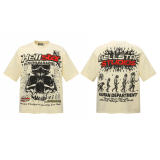 Cross-border Hellstar European and American style street fashion brand loose-fitting T-shirt