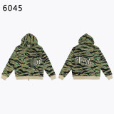 25ss Fall/Winter New GOD Fashion High Street Retro Simple Letter Casual Cardigan Hooded Sweatshirt Unisex Set