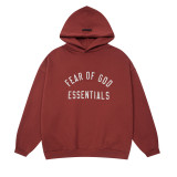 25ss cross-border foreign trade premium version European and American trendy brand flocking FOG sub-line ESSENTIALS men's and women's tops