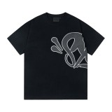 Syna World European and American trendy brand letter print high street hip-hop summer casual trendy short-sleeve T-shirt for men