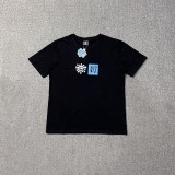 ADWYSD Full Series Sun Scroll Letter Print Casual Loose High Street Couple Short Sleeve T-Shirt for Men and Women, Foreign Trade