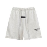FOG ICON European and American fashion brand 24SS silicone letter logo casual shorts summer loose-fitting shorts for men and women
