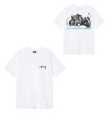 Dropshipping trendy brand short-sleeve T-shirt with dice lettering, basic style, American-style couple's summer outfit