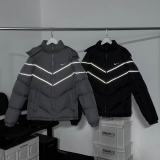 New autumn and winter TN stand-collar cotton jacket, Korean style fashionable couple's coat, youth warm and versatile fashion item