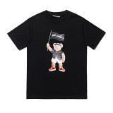 Popular cross-border e-commerce brand Palmt: New summer short-sleeve T-shirt with round neck, letter print, unisex, loose fit, European and American style