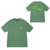 Dropshipping trendy brand short-sleeve T-shirt with dice lettering, basic style, American-style couple's summer outfit