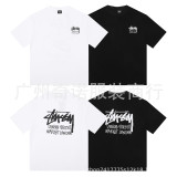 Cross-border European and American foreign trade S-letter printed cartoon series street casual loose-fitting unisex short-sleeve shirt