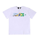 VLONE FOG short-sleeve Grim Reaper limited edition large V high street T-shirt, loose fit, printed, American style, JUICE WRLD collaboration tee