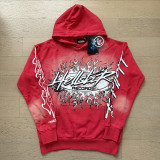 Cross-border American-style trendy brand loose-fitting men's hooded sweatshirt, foreign trade street casual jacket, women's hoodie and pants set