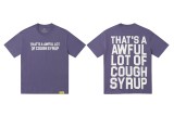 Cross-border high-quality  THAT'S A AWFUL LOT OF COUGH SYRUP  short-sleeve pure cotton round-neck T-shirt for men