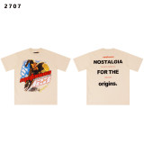 26ss Cross-Border Foreign Trade RRR123 CVA American Style Trendy Streetwear Vintage Washed Loose Short-Sleeve T-Shirt for Men
