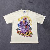 American high street niche fashion brand summer new skull figure basketball print retro loose round neck short sleeve T-shirt