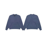 23S STU new knitted sweater with curved letter print, unisex, suitable for couples, versatile, pure cotton, long sleeve