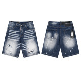 Cross-border foreign trade DSQUARED2 European and American trendy brand slim-fit skinny jeans with washed-out and distressed details for men