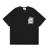 Cross-border summer new trendy Casablanca short-sleeve letter logo printed unisex T-shirt