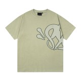 Syna World European and American trendy brand letter print high street hip-hop summer casual trendy short-sleeve T-shirt for men