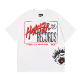 25ss Cross-Border Foreign Trade Hellstar American Trend High Street Retro Print Summer Loose Short-Sleeve T-Shirt Unisex
