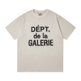 Gallery Dept.American fashion brand high street washed distressed vintage skull loose-fit unisex summer short-sleeve T-shirt