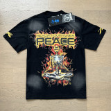 Summer new American-style trendy brand Hell Star unisex couple's large size loose pullover short-sleeve T-shirt