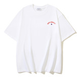 25ss high-quality OFF OW trendy high street arrow print summer short-sleeve casual loose T-shirt for men and women couples
