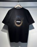 Summer new short-sleeve AM1R1 ICON letter print loose t-shirt, men's trendy casual half-sleeve top, women's