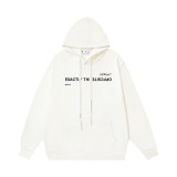 High-quality OFF American streetwear brand heavyweight Angel Caravaggio pure cotton arrow print hoodie OW sweatshirt for men and women