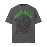 26ss Cross-Border Foreign Trade Sp555der American Style Trendy Brand High Street Printed Foam Loose Casual Short Sleeve T-Shirt for Men and Women