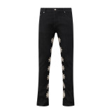 American trendy brand LOSTSHDWS LOGO JEANS high-quality American-style simple fashion micro-flared jeans