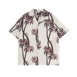 American-style trendy niche high street men's and women's AM1R1 ICON digital print casual round-neck short-sleeve retro loose-fit T-shirt