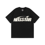 25ss cross-border European and American trendy brand hell hip-hop printed letter high street casual loose pure cotton short-sleeve unisex shirt