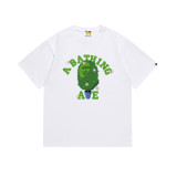 BAPE TShirt SS Summer Ape Head Little Monkey Camouflage Unisex Short Sleeve Round Neck T-Shirt for Men