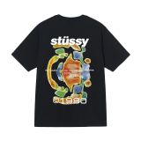 New high-quality Stussy short-sleeve T-shirt for foreign trade, 270g heavyweight, high quality, unisex
