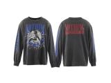 Hip-hop SAINT MICHAEL ICON new vintage graffiti loose-fit round-neck long-sleeve T-shirt for men and women