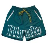Cross-border foreign trade American trendy brand RHUDE 3M reflective letter print casual sports shorts for men and women