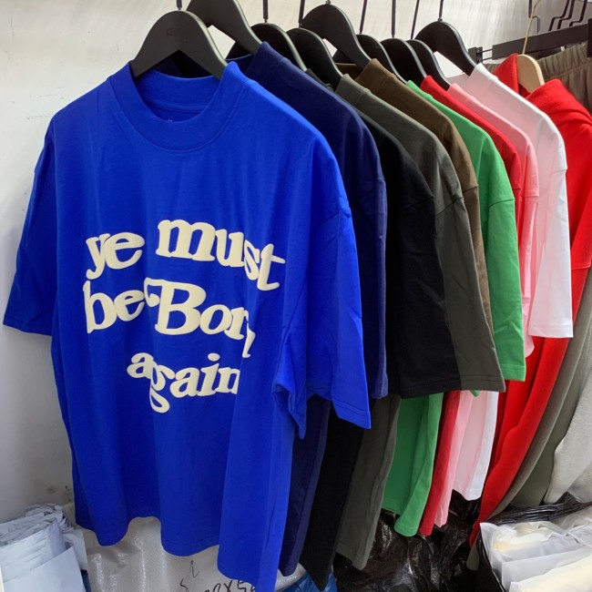 New European and American trendy brand CPFM reborn classic foam letter high street loose-fit casual short-sleeve T-shirt for couples, men and women