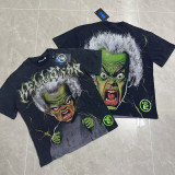 25ss American trendy high street Hellstar heavy washed distressed loose vintage short-sleeve T-shirt unisex fashion brand