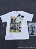 New cross-border men's and women's short-sleeve T-shirts, summer men's loose 230g heavy silk screen printed T-shirts