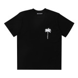 Popular cross-border e-commerce brand Palmt: New summer short-sleeve T-shirt with round neck, letter print, unisex, loose fit, European and American style