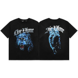 VLONE FOG short-sleeve Grim Reaper limited edition large V high street T-shirt, loose fit, printed, American style, JUICE WRLD collaboration tee