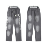 Hellstar American-style trendy brand high street washed distressed loose streetwear hoodie and pants set for men and women
