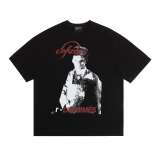 American trendy high street ERD 'Melancholic Rich Kid' retro print short-sleeve summer loose casual trendy couple's T-shirt for men