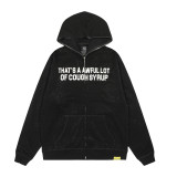 Foreign Trade THAT'S A AWFUL LOT OF COUGH SYRUP Rhinestone-embellished unisex cardigan hoodie